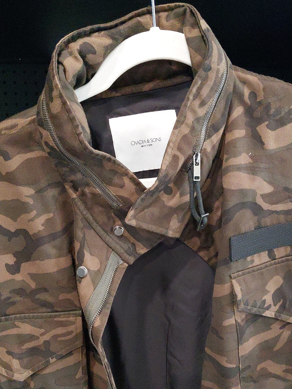 Men's Camouflage Raincoat - Brown Camo